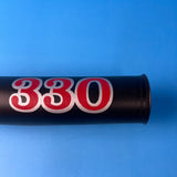 OLD SCHOOL BMX TEAM MURRAY 330 BLACK RED & SILVER HANDLEBAR PAD VINTAGE NOS