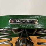 Schwinn Approved S Seat Green / White Fits Varsity Road Bikes & Others Vintage
