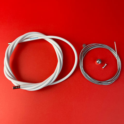 VINTAGE SHIMANO WHITE BRAKE CABLE NOS BMX MTB BICYCLE CABLE HOUSING SET