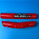 OLD SCHOOL BMX TEAM MURRAY RED / SILVER / BLACK PAD SET VINTAGE NOS