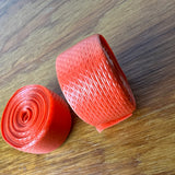 ORANGE HANDLEBAR TAPES WITH END PLUGS FITS SCHWINN MURRAY & OTHERS VINTAGE NOS