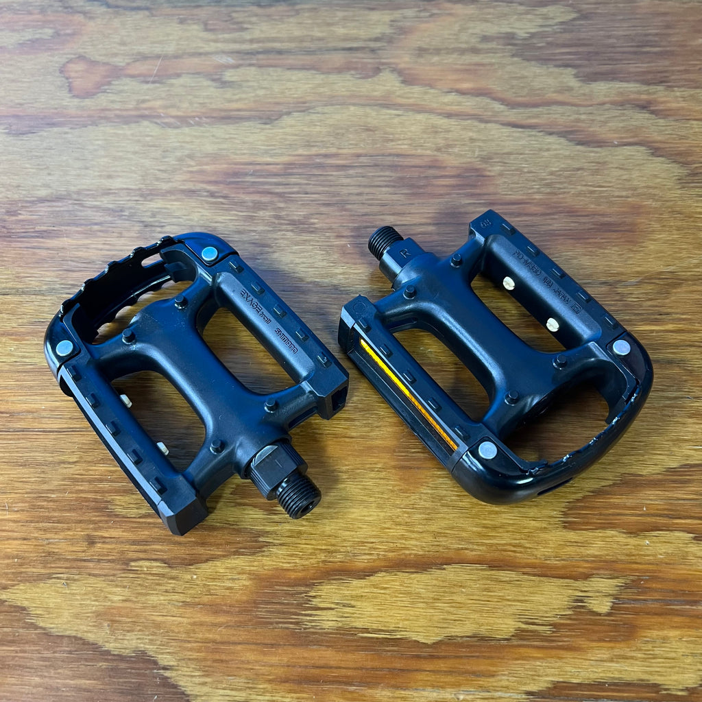 SHIMANO EXAGE TRAIL PD-M350 MTB FLAT PLATFORM PEDALS SET VIA JAPAN VINTAGE NOS