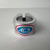ACS SEAT POST CLAMP FITS OLD SCHOOL BMX SILVER / PINK / BLUE VINTAGE NOS
