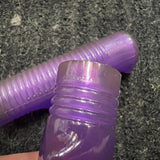 CLEAR PURPLE TRICYCLE GRIPS 5/8" ID. 3-3/8" LONG FITS ELGIN AMF HUFFY COLSON NOS