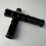 VINTAGE BLACK GRIPS 3/4" ID. 4-1/2" LONG FITS MURRAY HUFFY SEARS OTHERS NOS