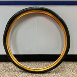 24 x 1.75 Cheng Shin Mountain Bike Tire – Gum Wall / Black Tread – NOS
