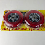 HUFFY MICRO REPLACEMENT SEALED BEARING WHEELS RED MODEL #99961
