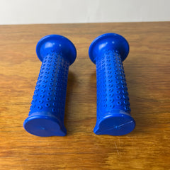 OLD SCHOOL BMX HANDLEBAR GRIPS BLUE COBRA MX OCTOPUS BICYCLE VINTAGE NOS