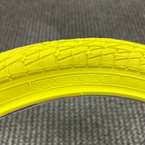 BICYCLE TIRE 20 X 1.95 YELLOW FITS OLD SCHOOL BMX GT MONGOOSE SCHWINN OTHERS