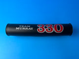 OLD SCHOOL BMX TEAM MURRAY 330 BLACK RED & SILVER HANDLEBAR PAD VINTAGE NOS