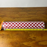 OLD SCHOOL CHECKERBOARD WHITE / RED BMX 3 PIECE PAD SET BUCKEYE VINTAGE NOS