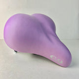 BICYCLE SEAT LARGE WIDE COMFORT SPRING SEAT HEAVY DUTY QUALITY PURPLE