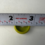 SUGINO BMX CRANK DUST CAPS FLUORESCENT YELLOW FOR OLD SCHOOL BMX BIKES