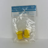 BICYCLE HANDLE BAR PLUGS YELLOW FITS SCHWINN SEARS SCREAMER AND OTHERS NOS