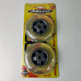 HUFFY MICRO REPLACEMENT SEALED BEARING WHEELS CLEAR MODEL #99921