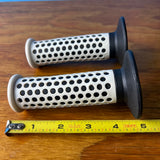 OLD SCHOOL BMX BIKE F1 STYLE DOT GRIPS BLACK/WHITE FUAN GT REDLINE HARO OGK NOS