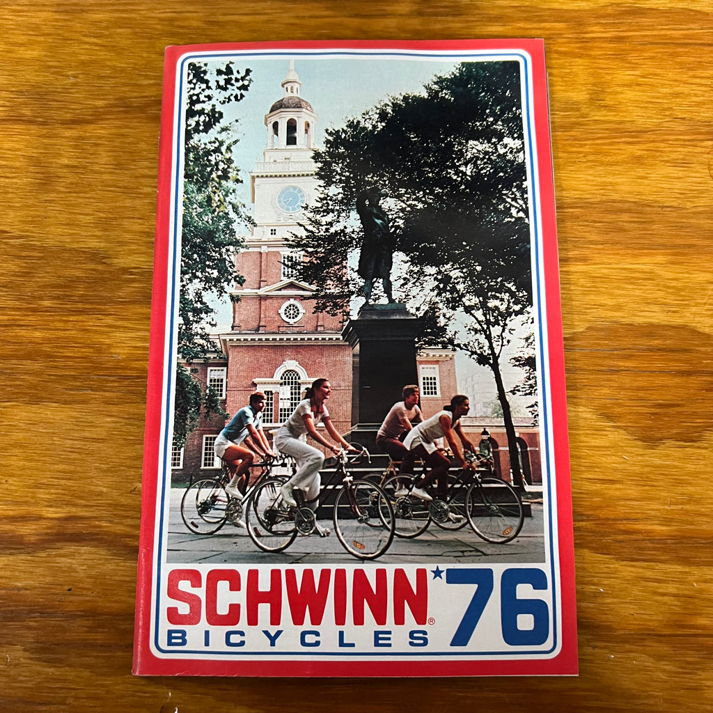 1976 SCHWINN BICYCLES CATALOG BOOK ROAD SCRAMBLER BMX VINTAGE NOS