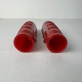 VINTAGE RED GRIPS 7/8" ID. 4" LONG FITS MURRAY SCHWINN HUFFY SEARS OTHERS NOS