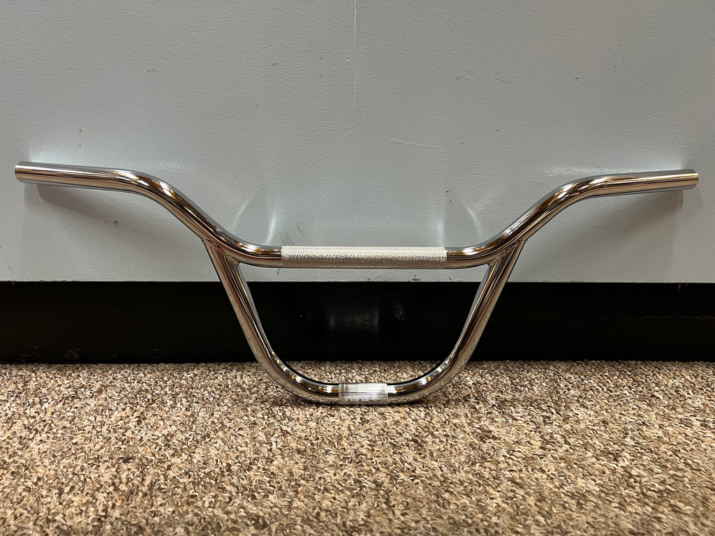 FREE STYLE BICYCLE HANDLEBAR FITS GT MONGOOSE BMX & OTHERS CHROME NEVER USED