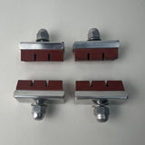 Vintage COMPE Bicycle Brake Pads Red Rubber Road BMX Schwinn Set of 4 Used