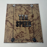 Vintage TEN SPEED Bicycle Sticker Decal NOS Tan Brown 10 Speed Bike Collectible
