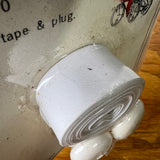 WHITE BICYCLE HANDLEBAR TAPE & PLUGS FITS SCHWINN & OTHERS VINTAGE NOS