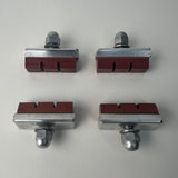 Vintage COMPE Bicycle Brake Pads Red Rubber Road BMX Schwinn Set of 4 Used