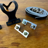 BUCKEYE VP-706 TOE CLIPS WITH TOE STRAPS / BOLTS FOR ROAD TRACK BIKES VINTAGE