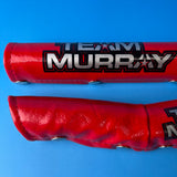 OLD SCHOOL BMX TEAM MURRAY RED / SILVER / BLACK PAD SET VINTAGE NOS
