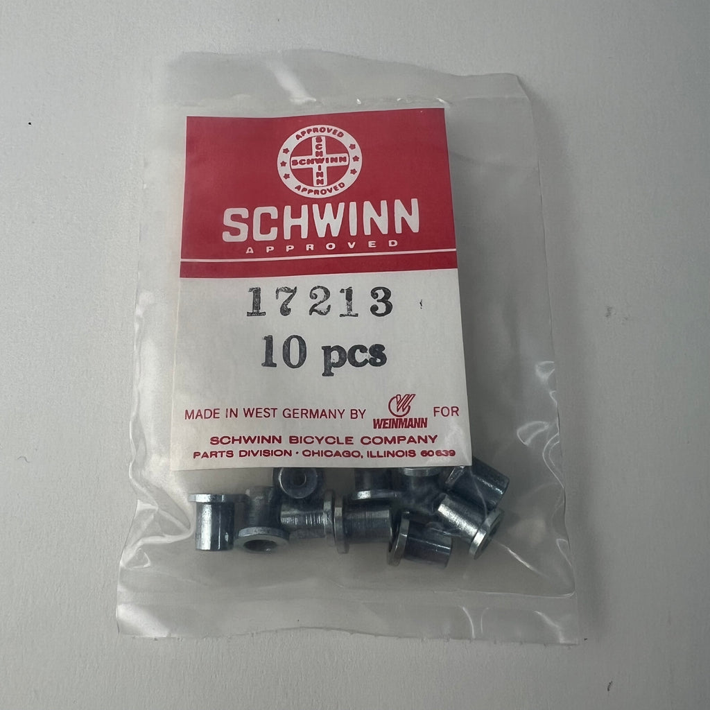 NOS Schwinn Approved Weinmann Cable Stop Ferrules #17213 West Germany 10pcs