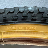 24 x 1.75 Cheng Shin Mountain Bike Tire – Gum Wall / Black Tread – NOS