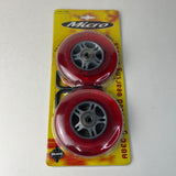 HUFFY MICRO REPLACEMENT SEALED BEARING WHEELS RED MODEL #99961