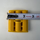 VINTAGE TRICYCLE PEDALS YELLOW 7/16" ID FITS ELGIN COLSON MURRAY HUFFY AMF NOS
