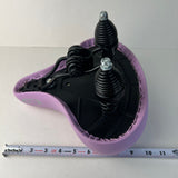 BICYCLE SEAT LARGE WIDE COMFORT SPRING SEAT HEAVY DUTY QUALITY PURPLE