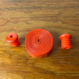 BICYCLE HANDLEBAR TAPE & PLUGS SOLID ORANGE FITS SCHWINN & OTHERS VINTAGE NOS