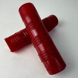 VINTAGE RED GRIPS 7/8" ID. 4" LONG FITS MURRAY SCHWINN HUFFY SEARS OTHERS NOS