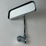 Rectangle Mirror Chrome Green Reflectors.