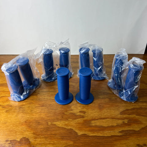 5X BICYCLE BLUE GRIPS FIT OLD SCHOOL BMX SCHWINN STINGRAY MURRAY HUFFY OTHER NOS