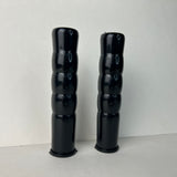VINTAGE BLACK GRIPS 3/4" ID. 4-1/2" LONG FITS MURRAY HUFFY SEARS OTHERS NOS