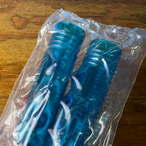 HUNT WILDE BLUE TRICYCLE GRIPS 3/4" ID 3-3/8" LONG ELGIN AMF HUFFY COLSON NOS