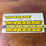 MONGOOSE XBAR & FRONT FORK DECAL STICKER SET MID SCHOOL VINTAGE NOS