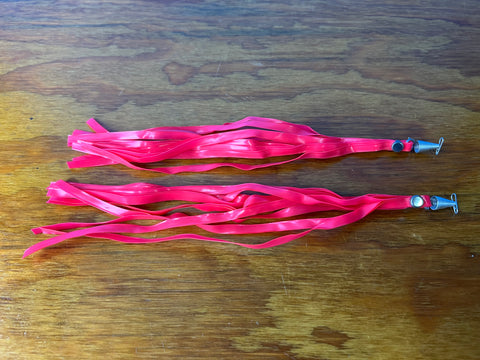 BICYCLE STREAMERS VINTAGE GREAT QUALITY HOT PINK NOS FITS SCHWINN & OTHERS
