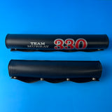 OLD SCHOOL BMX TEAM MURRAY 330 BLACK RED & SILVER PAD SET VINTAGE NOS