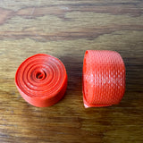 ORANGE HANDLEBAR TAPES WITH END PLUGS FITS SCHWINN MURRAY & OTHERS VINTAGE NOS