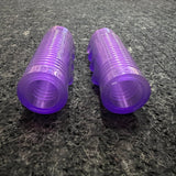 CLEAR PURPLE TRICYCLE GRIPS 5/8" ID. 3-3/8" LONG FITS ELGIN AMF HUFFY COLSON NOS