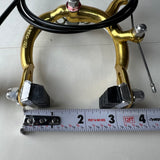 VINTAGE NOS BMX DIA COMPE 1020 REAR BRAKE WITH LEVER ANODIZED GOLD 5583 JAPAN