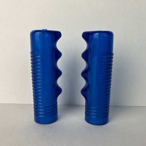 VINTAGE BLUE TRICYCLE GRIPS 5/8" ID. 3-3/8" LONG FITS ELGIN AMF HUFFY COLSON NOS