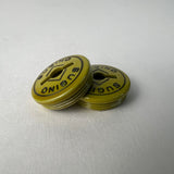 SUGINO BMX CRANK DUST CAPS YELLOW FOR 80-87 OLD SCHOOL CT MAXY CROSS SUPER GT
