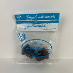 Vintage NOS Hunt-Wilde Dark Brown Bicycle Handlebar End Plugs Bar End Caps USA