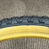 BICYCLE TIRE 20 X 1.75 BLACK / GUM FITS OLD SCHOOL BMX MONGOOSE SCHWINN OTHERS